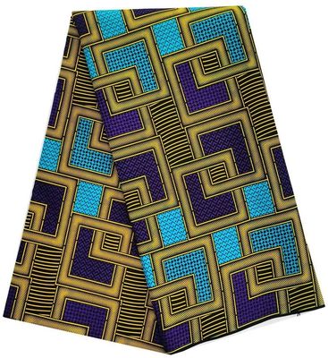 Tecido de cera de algodão para roupas africanas Impressão tradicional africana