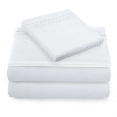 Lenço de cama mais barato 200TC 100% poliéster microfibra três linhas de bordados conjunto de Xinpai