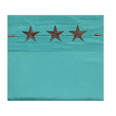 Western Peak 6pcs bordado Star Sheet Set Lava-máquina 100% poliéster