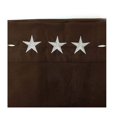 Western Peak 6pcs bordado Star Sheet Set Lava-máquina 100% poliéster
