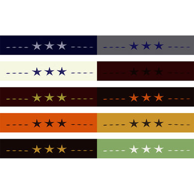 Western Peak 6pcs bordado Star Sheet Set Lava-máquina 100% poliéster