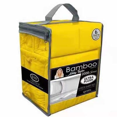 Padrões Nacionais Grau de Resistência de Cor Bambu Série 2200 Folha de Microfibra escovada Conjunto 6pcs