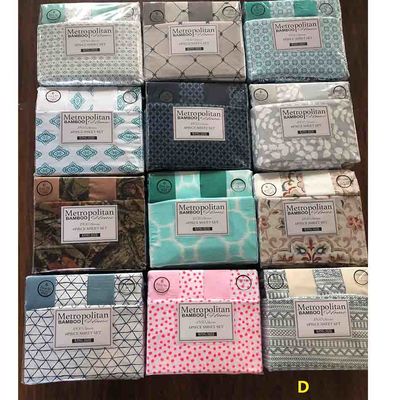 Bom conjunto de lençóis de cama de 6pcs de microfibra 80gm 100% poliéster sem preenchimento e embalagem