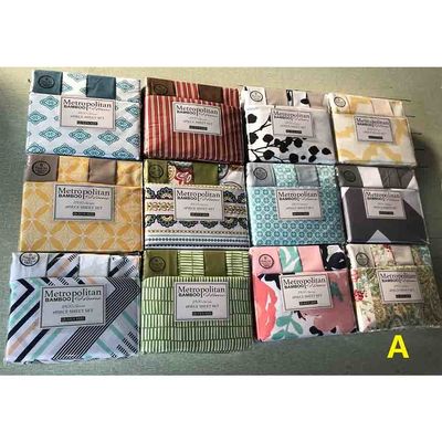 Bom conjunto de lençóis de cama de 6pcs de microfibra 80gm 100% poliéster sem preenchimento e embalagem