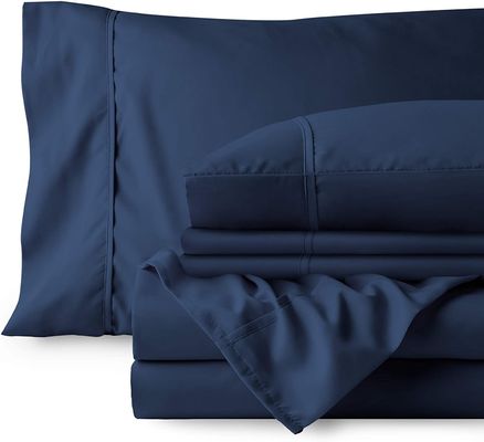 Melhore a decoração do seu quarto com o conjunto de folhas de microfibra escovadas da série Bamboo 2200 de 80 gramas