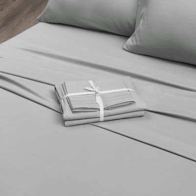 Transforme o quarto dos seus filhos em um confortável retiro com 4 PCS 3 linhas de bordados de lençóis de cama