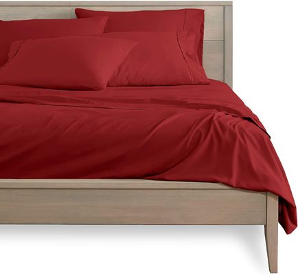 100% de poliéster de fibra simples de 5 mm de acabamento de luxo de lençóis de cama para 6pcs em Xinpai