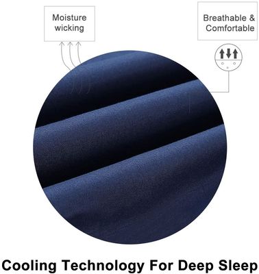 Tenha um sono tranquilo com 4 PCS de folha de microfibra escovada com bordados de 3 linhas