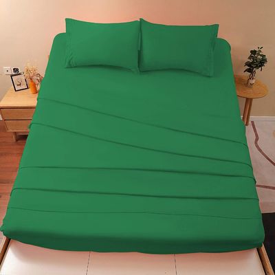 Embroidery Two Lines Sheet Set 4pcs para os EUA 100% poliéster material de microfibra