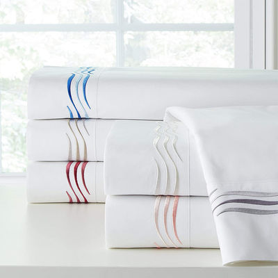 Home Set de lençóis de cama bordados Set de lençóis de cama em padrões nacionais Grau de resistência à cor