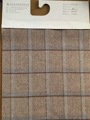 Tecido de lã de 870 g de peso pesado, mistura de tecido de lã de madeira de lã de placas, fio de tartão, tecido de lã tingido para casaco