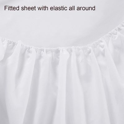 3pcs de luxo mais suave 1500 conta de fios egípcio lençol de cama montado para roupas de hospital