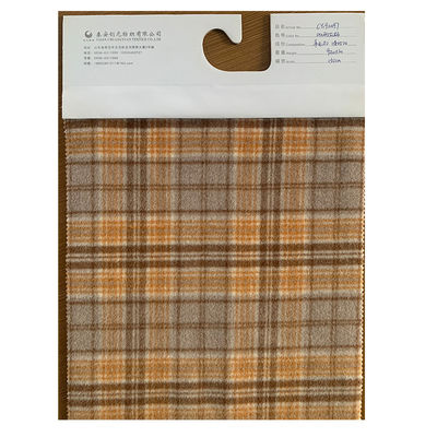 Coat Suit Tecido Fabric Fancy And Luxury Polyester Wool Misturado Tweed Com Large Plaid