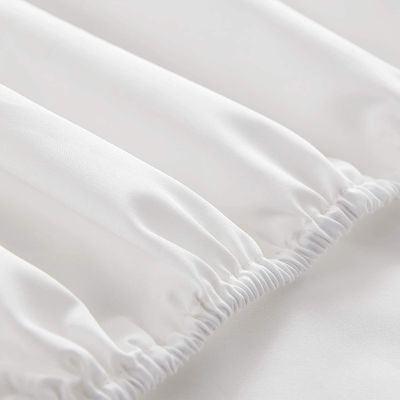 4 peças 100% de algodão Luxury Soft Respirável Deep Pocket Sheet Set com Portátil