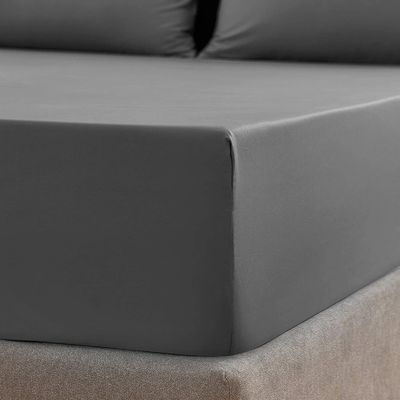 200TC Lenço de cama de algodão com bolsos de colchão profundo