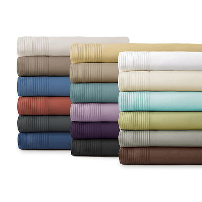 Luxo estilo europeu e americano 1-2kg Soft Microfiber escovado 4 peças lençóis de cama