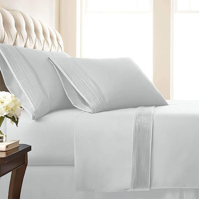 Luxo estilo europeu e americano 1-2kg Soft Microfiber escovado 4 peças lençóis de cama