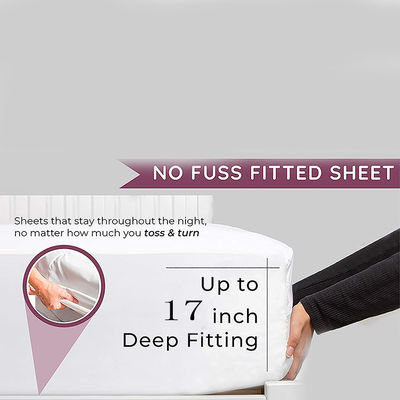 Luxo estilo europeu e americano 1-2kg Soft Microfiber escovado 4 peças lençóis de cama