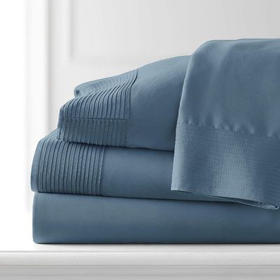 Transforme o seu quarto com lençóis de cama de microfibra plissada