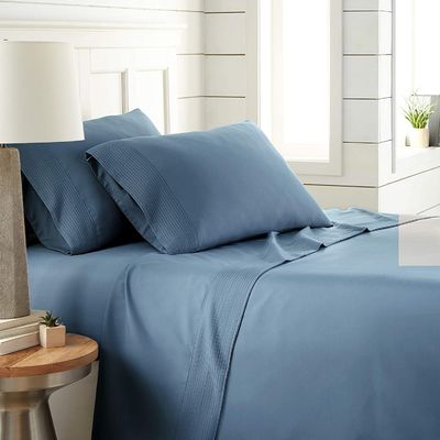 Transforme o seu quarto com lençóis de cama de microfibra plissada