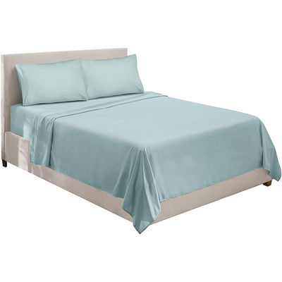90gm de Microfibra livre de rugas 4pcs Sheet Set 100% Poliéster Todas as estações é personalizado sim