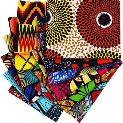 Tecido de cera de algodão para roupas africanas Impressão tradicional africana