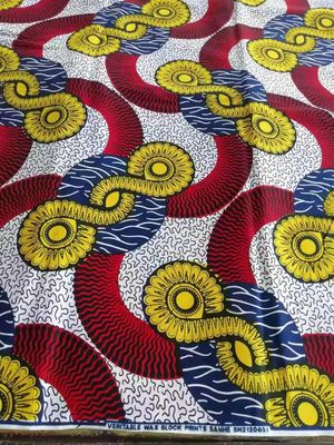 135gm Tecido de cera real Impressões de cera africana Resistente à água e para roupas de moda