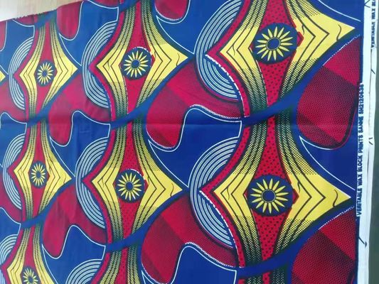 135gm Tecido de cera real Impressões de cera africana Resistente à água e para roupas de moda
