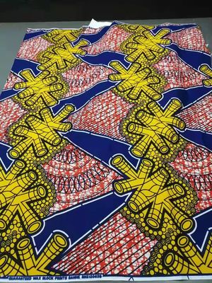 135gm Tecido de cera real Impressões de cera africana Resistente à água e para roupas de moda
