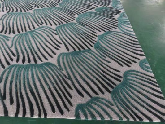 Customizado 100% técnica feita à mão de lã de mão de carpete tufted para o hotel suave e durável