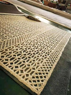 Customizado 100% técnica feita à mão de lã de mão de carpete tufted para o hotel suave e durável