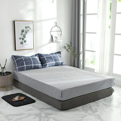 100% de fibra de poliéster personalizado 4 peças 2021 King Size Set de roupa de cama de algodão 300Tc para quarto