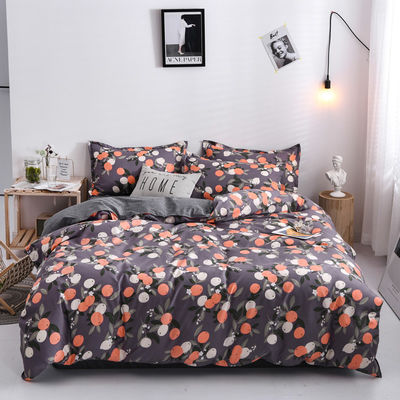 Set de roupa de cama africana de quarto com 300tc de contagem de fios e impressão personalizada de padrões de folhas