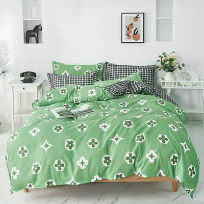 Set de roupa de cama africana de quarto com 300tc de contagem de fios e impressão personalizada de padrões de folhas