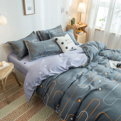 Adultos Grade A 100% BAMBOO Bedding Comforter Sets com Marble Pattern Duvet Cover Set