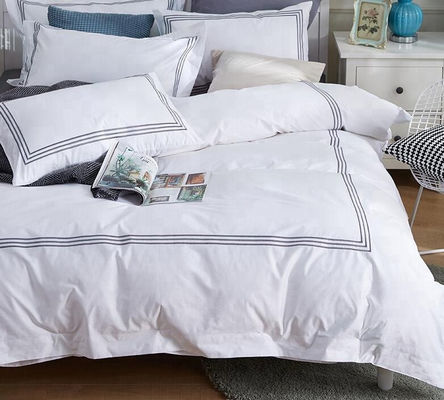 Elegante Casa 60s Algodão puro Set de roupa de cama personalizada de hotel com padrão colorido de fio
