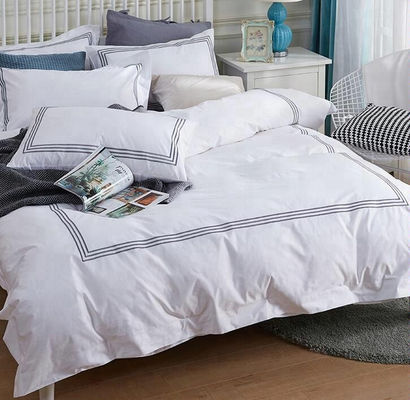 Elegante Casa 60s Algodão puro Set de roupa de cama personalizada de hotel com padrão colorido de fio