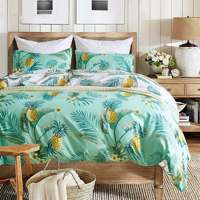Lenços de cama de meninas acondicionados Lenços de cama com desenho de flores de cores personalizadas