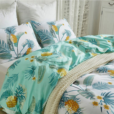 Lenços de cama de meninas acondicionados Lenços de cama com desenho de flores de cores personalizadas