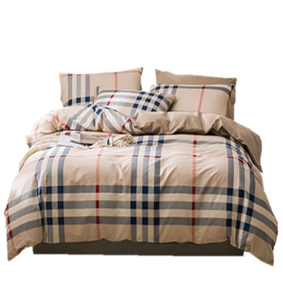 4 Pcs Padrão Sólido 100% Francês puro Soft Durable Linho de cama de linho Setes de cobertor de cobertor
