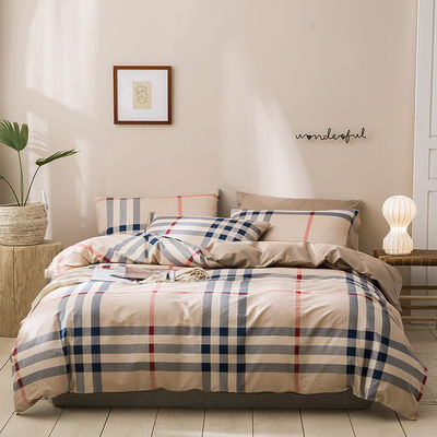 4 Pcs Padrão Sólido 100% Francês puro Soft Durable Linho de cama de linho Setes de cobertor de cobertor