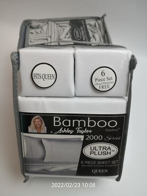 6 peças de lençóis de bambu hipoalergênicos para o quarto em estilo europeu e americano