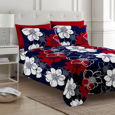 Flower Design Set de lençóis de cama para camas de 1,5 m e 5 pés A adição perfeita para a sua casa