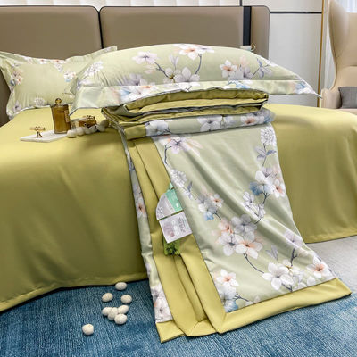 Solid Pattern 300TC Luxury Bamboo Bedding Set para personalização e sono confortável