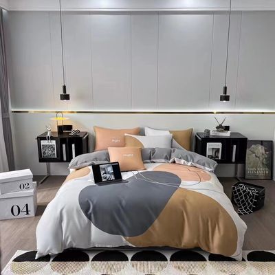 Cama de algodão de aloe de quatro peças de cobertura de cobertor de cama com 133x72 densidade