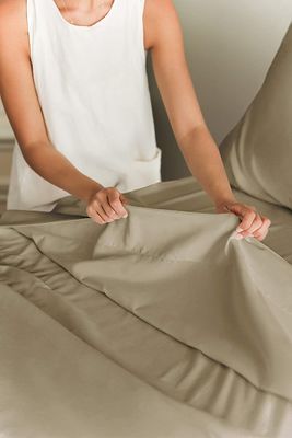 Extra Soft Woven Hotel Luxury Sheets 1,5-2 Kg Bolsos profundos Refrigeração respirável