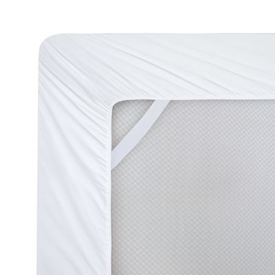 Poly Cotton 300tc Hotel Branco bordado Lenço de cama Quilt Cover Set de almofada