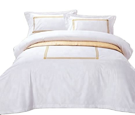 Poli algodão Hotel Comfort Sheet Quilt Cover almofada Set para 2,2m 7 pés cama