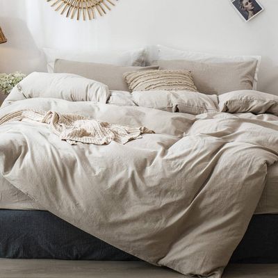 Conjunto personalizado de roupas de cama de casa de campo com design de cama de ruffle
