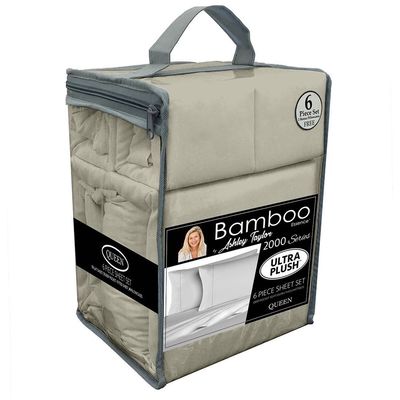Lençol de cama padrão sólido escovado de microfibra de bambu roupa de cama conjunto 6pcs para quarto